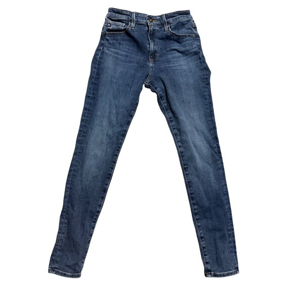 Ag Adriano Goldschmied Denim - AG Farrah Ankle High Rise Skinny Jeans Size 26 Blue Denim